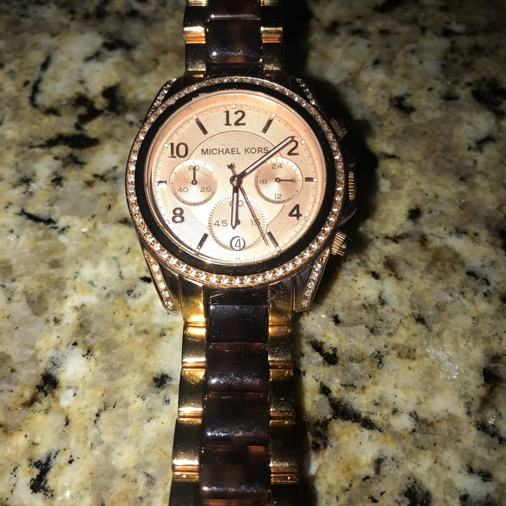 Michael Kors Rose Gold/Tortoise Watch
